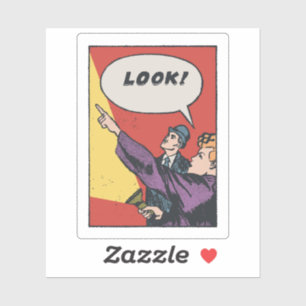 Sticker REGARDEZ ! La Chose dans le Ciel • Golden Era Comi
