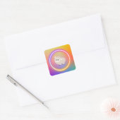 Sticker regenboogschaap (Envelop)