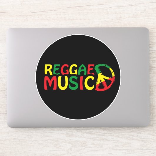 Sticker Reggae Musique design, reggae art (Ordinateur)