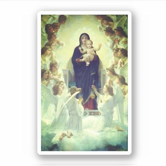 Sticker Regina Angelorum - William-Adolphe Bouguereau (Devant)
