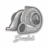 Sticker Réglage du turbo repoussé (Devant)