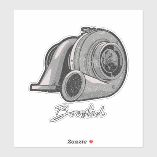 Sticker Réglage du turbo repoussé (Feuille)