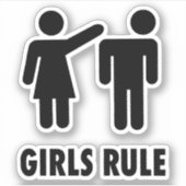 Sticker règles des filles (Devant)