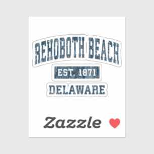 Sticker Rehoboth Beach Delaware DE Sports Vintages Design