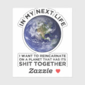 Sticker Réincarner Sur Une Planète Qui A Son Puits Ensembl (Feuille)