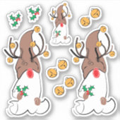 Sticker Reindeer Gnome Noël (Devant)