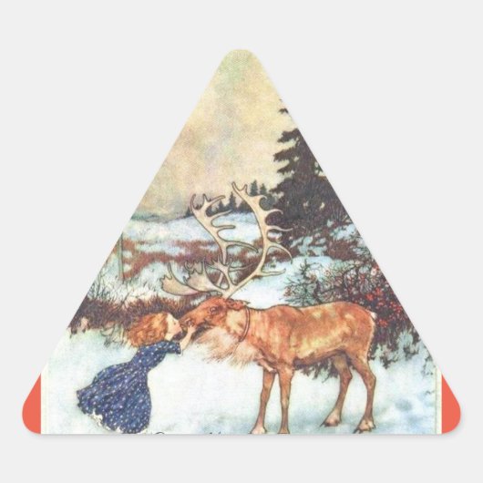 Sticker "Reindeer Kiss by Edmund Dulac" (Devant)