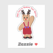 Sticker Reinder Oear Noël (Feuille)