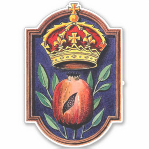 Sticker Reine Catherine d'Aragon Badge royal de grenade