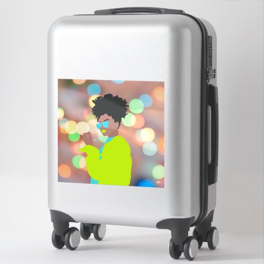 Sticker Reine dansante. (Sur valise)