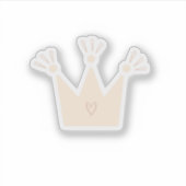 Sticker Reine de la Couronne rose (Devant)