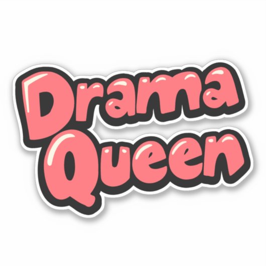 Sticker Reine du théâtre (Devant)