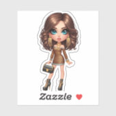 Sticker reine élégante (Feuille)