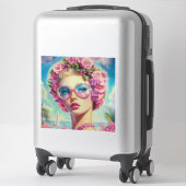 Sticker Reine glamour tropicale (Sur valise)
