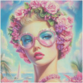 Sticker Reine glamour tropicale (Devant)