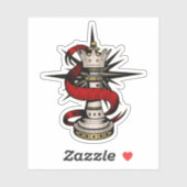 Sticker Reine royale (Feuille)