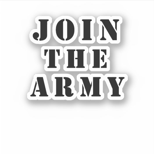 Sticker Rejoignez l'armée (Devant)
