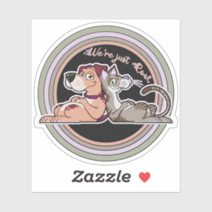 Sticker Relation chien chat