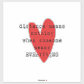 Sticker Relation longue distance LDR (Feuille)