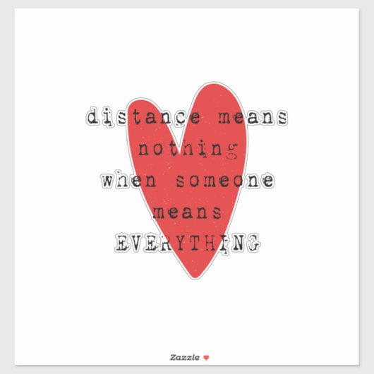 Sticker Relation longue distance LDR (Feuille)