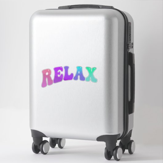 Sticker Relax (Sur valise)