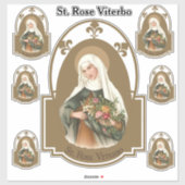 Sticker Religieux Saint-Rose Viterbo (Feuille)