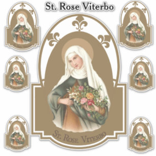 Sticker Religieux Saint-Rose Viterbo