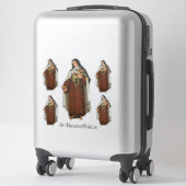 Sticker Religieux Sainte-Thérèse de Lisieux Carmelite Nun (Sur valise)