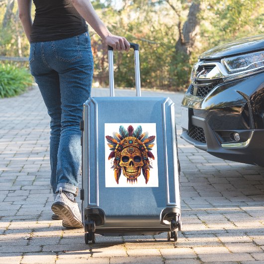 Sticker Relique de Crâne Aztèque (Valise Insitu)