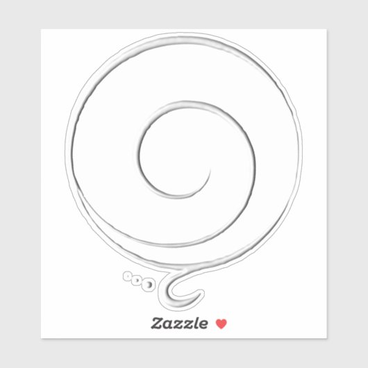 Sticker Remerciement d'argent (Feuille)