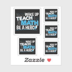 Sticker Remerciement pour un professeur de mathématiques -