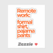 Sticker Remote work (Feuille)