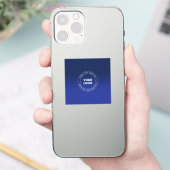 Sticker Remplacement et texte faciles du logo | Dégradé bl (Téléphone)