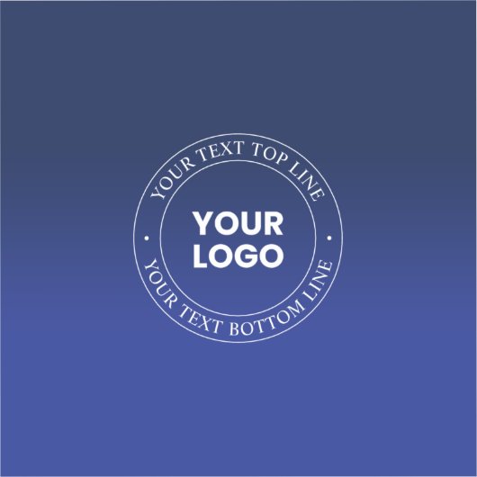 Sticker Remplacement et texte faciles du logo | Dégradé bl (Recto)