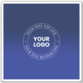 Sticker Remplacement et texte faciles du logo | Dégradé bl (Devant)