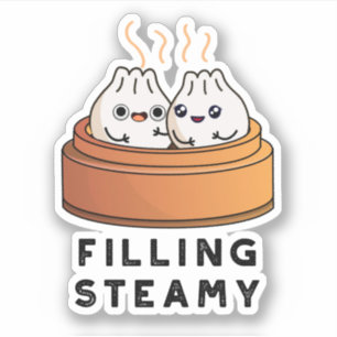 Sticker Remplissage Steamy Funny Dimsum Bao Pun