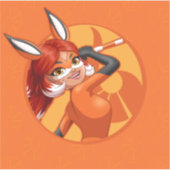 Sticker Rena Rouge Orange Badge (Devant)