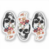 Sticker Renaissance - Les crânes fleurissent (Devant)