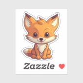 Sticker Renard (Feuille)