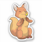 Sticker Renard avec Lollipop (Devant)