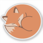 Sticker Renard dormant (Devant)