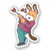 Sticker Renard marié en costume (Devant)