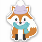Sticker Renard uni (Recto)
