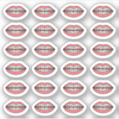 Sticker Rendez-vous d'orthodontiste pour appareil dentaire (Devant)