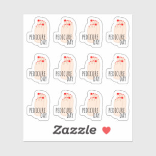 Sticker Rendez-vous pédicure Nail Care Rappel Planificateu