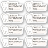 Sticker Rendez-vous pour dentiste Rappel Bujo Planner Cale (Devant)