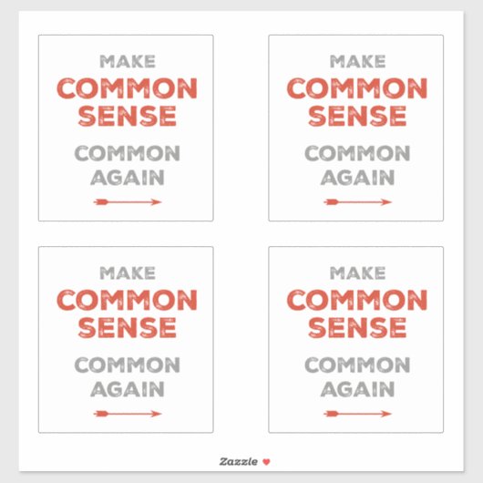 Sticker Rendre commun le sens commun (Feuille)
