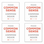 Sticker Rendre commun le sens commun (Devant)