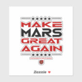 Sticker Rendre la grandeur de Mars (Feuille)