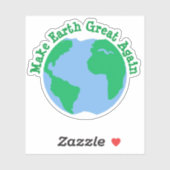 Sticker Rendre la Terre grande (Feuille)